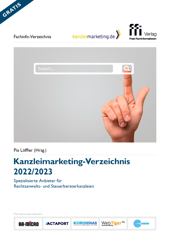 Cover Kanzleimarketing-Verzeichnis 2022/2023